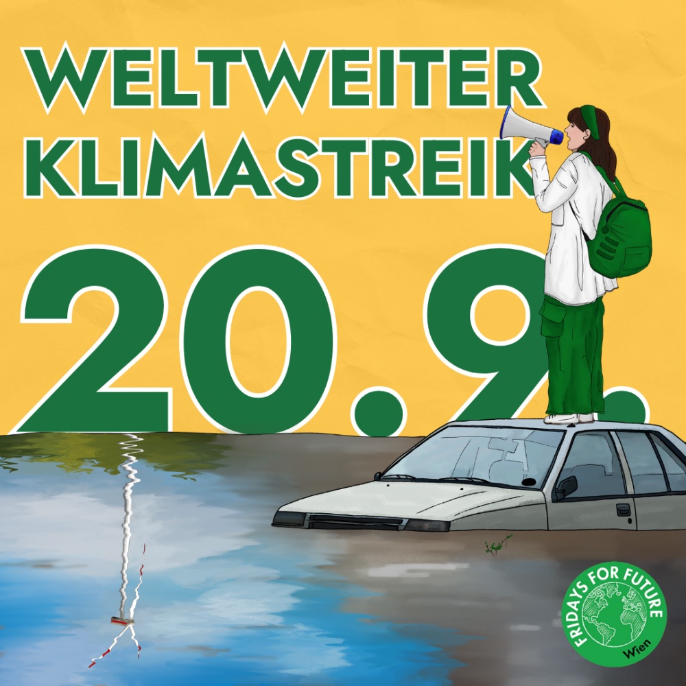 Eine bessere Welt ist möglich! Komm mit zum Klimastreik am 20. September