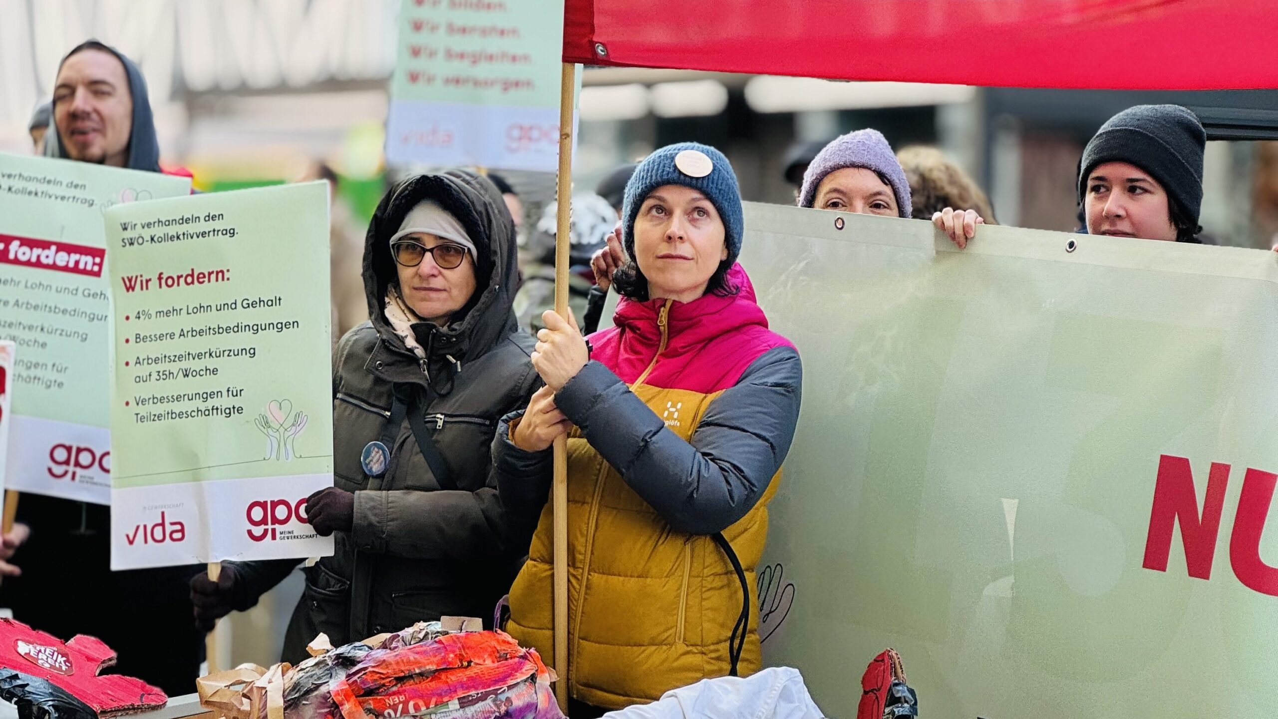 SWÖ KV-Verhandlung Aktion